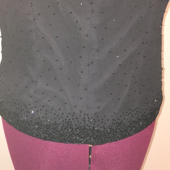NWT JKARA NEW YORK BEADED BLOUSE - Picture 5 of 8